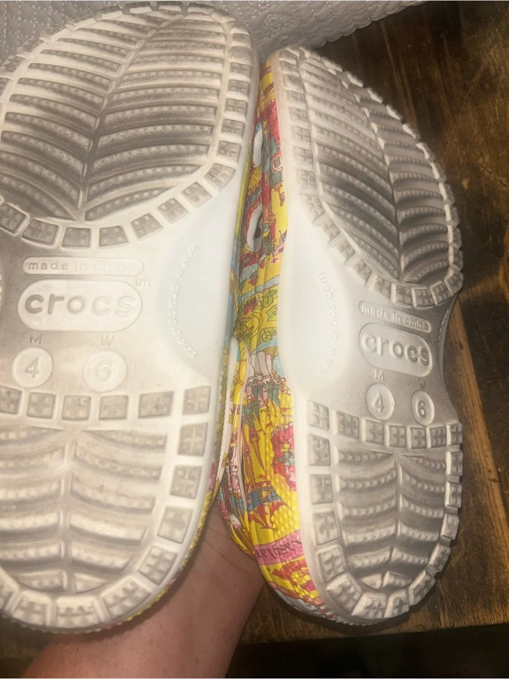 Walt Disney World Map Clogs for Adults by Crocs US Size 6